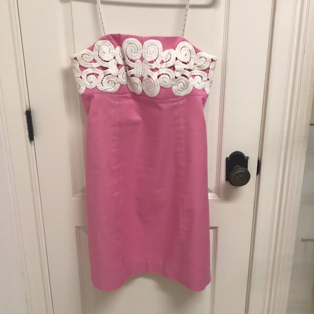 Pink Strapless Lily Pulitzer Dress